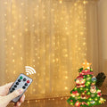New Year 2026 Holiday Party Birthday Decoration LED 8 Mode Christmas Light USB Curtain String Light Wed ding Fairy Light Navidad